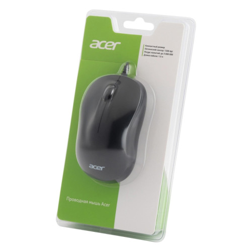 Мышь Acer OMW140 черный оптическая 1200dpi USB 3but (ZL.MCEEE.00L)