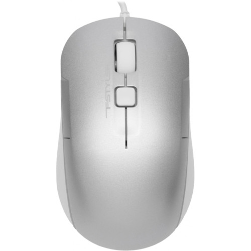 Мышь A4Tech Fstyler FM26S серебристый/белый оптическая 1600dpi silent USB для ноутбука 4but (FM26S USB (ICY WHITE))