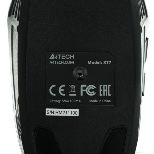 Мышь A4Tech X77 черный оптическая 2400dpi USB 8but (X77 (MAZE))