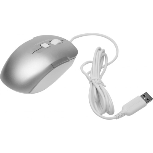 Мышь A4Tech Fstyler FM26S серебристый/белый оптическая 1600dpi silent USB для ноутбука 4but (FM26S USB (ICY WHITE))