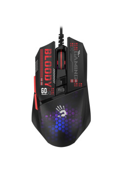 Мышь A4Tech Bloody W60 Max Mini черный/рисунок оптическая 12000dpi USB 9but