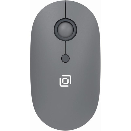 Мышь Oklick 408MW графитовый оптическая 1600dpi silent беспров. USB для ноутбука 4but (2007533)