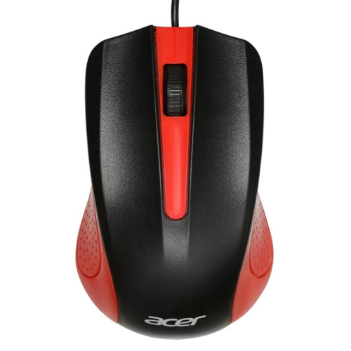 Мышь Acer OMW012 черный/красный оптическая 1200dpi USB 3but (ZL.MCEEE.003)
