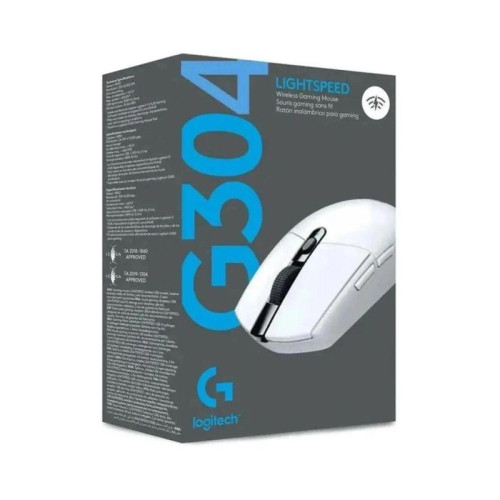 Мышь Logitech G304 Lightspeed белый оптическая 12000dpi беспров. USB 5but (910-005295) Мышь Logitech G304 Lightspeed белый оптическая 12000dpi беспров. USB 5but (910-005295)
