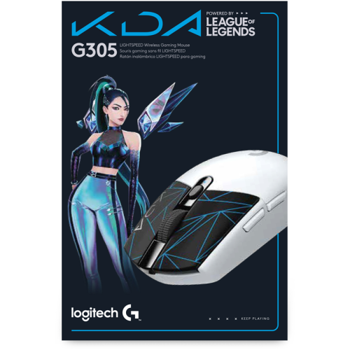 Мышь/ Logitech Mouse G305 Lightspeed  Wireless Gaming  LOL-KDA