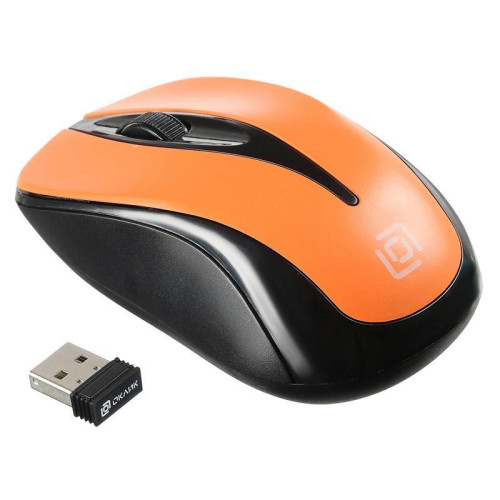 Мышь Oklick 675MW черный/оранжевый оптическая 1200dpi беспров. USB для ноутбука 3but (1025920) Мышь Oklick 675MW черный/оранжевый оптическая 1200dpi беспров. USB для ноутбука 3but (1025920)