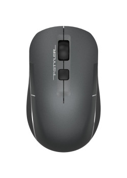 Мышь A4Tech Fstyler FB26CS Air2 серый/черный оптическая 2000dpi silent беспров. BT/Radio USB для ноутбука 4but (FB26CS AIR2 SMOKY GREY)