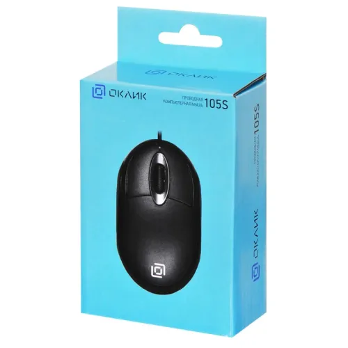 Мышь Oklick 105S черный оптическая 800dpi USB для ноутбука 3but (400941) Мышь Oklick 105S черный оптическая 800dpi USB для ноутбука 3but (400941)