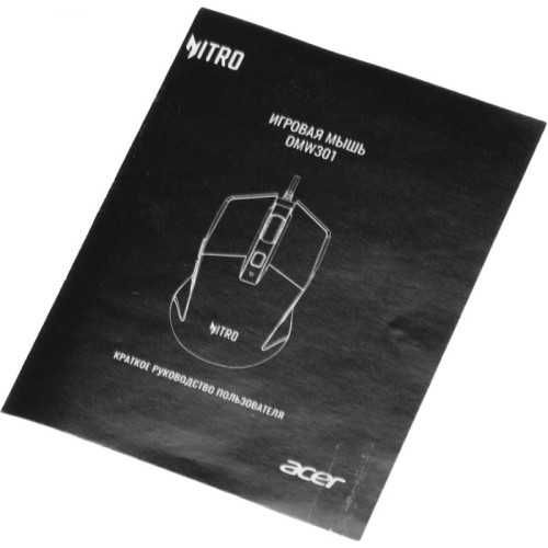 Мышь Acer Nitro OMW301 черный оптическая 7200dpi USB 6but (ZL.MCECC.024)