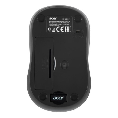 Мышь Acer OMR133 черный оптическая 1000dpi беспров. USB для ноутбука 3but (ZL.MCEEE.01G)