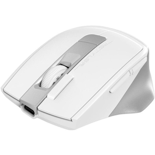 Мышь A4Tech Fstyler FB45CS Air белый оптическая 2000dpi silent беспров. BT/Radio USB 7but (FB45CS AIR USB (SILVER WHITE))