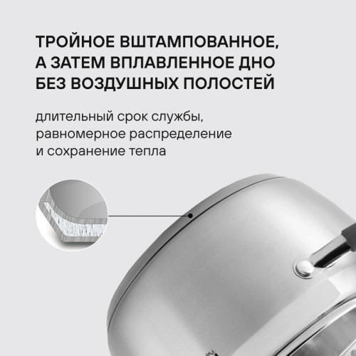 Набор кастрюль/ Набор кастрюль Rondell Flamme RDS-340 4 предмета Набор кастрюль/ Набор кастрюль Rondell Flamme RDS-340 4 предмета
