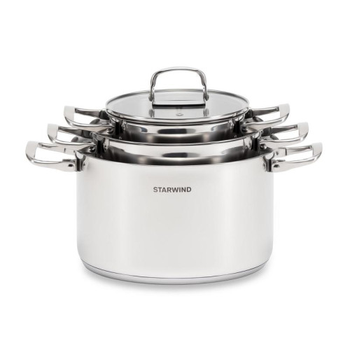 Набор кастрюль/ Набор кастрюль Starwind Chef Compact 6 предметов (SW-CH3006)
