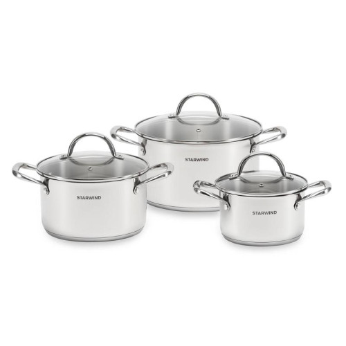 Набор кастрюль/ Набор кастрюль Starwind Chef Family 6 предметов (SW-CH1006)