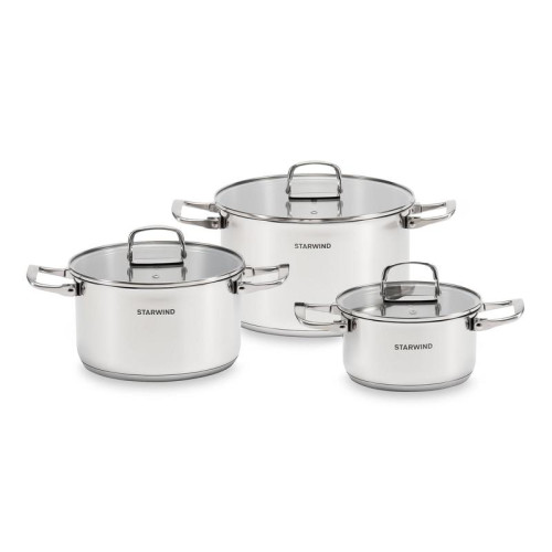 Набор кастрюль/ Набор кастрюль Starwind Chef Compact 6 предметов (SW-CH3006)