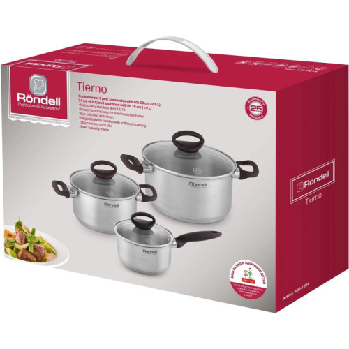 Набор посуды/ Набор посуды Rondell Tierno RDS-1594 6 предметов