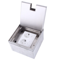 Donel Лючок в пол 6 мод. (2 мод. 45х45 мм. + 2 мод. 22.5х45 мм.), металл, в уровень с напольным покрытием