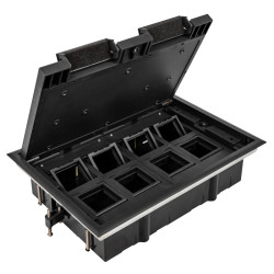 Donel Лючок в пол 16 мод. (8 мод. 45х45 мм.), крышка ABS +гальванизированная стальная вставка