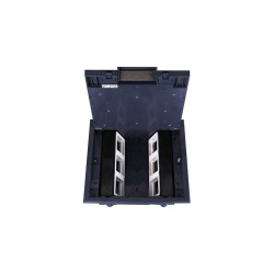 Donel Лючок в пол 12 мод. (6 мод. 45х45 мм.) верт. установка, крышка ABS +гальванизированная стальная вставка