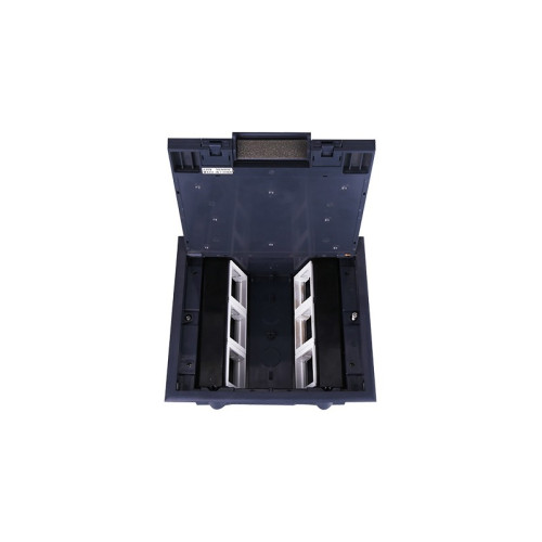 Donel Лючок в пол 12 мод. (6 мод. 45х45 мм.) верт. установка, крышка ABS +гальванизированная стальная вставка