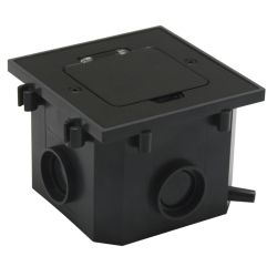 Donel Лючок 2 мод. (1 мод. 45х45 мм.), антрацит, IP44, (с уст. набором)