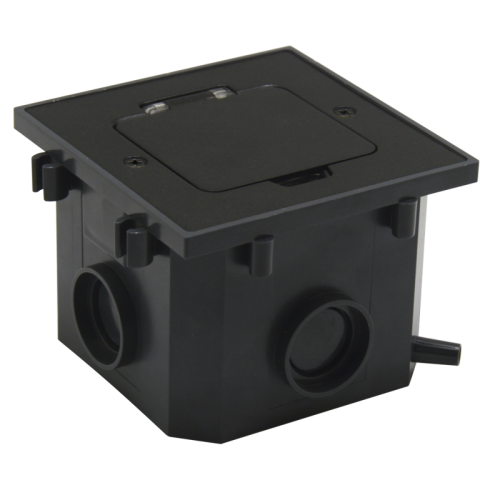 Donel Лючок 2 мод. (1 мод. 45х45 мм.), антрацит, IP44, (с уст. набором)