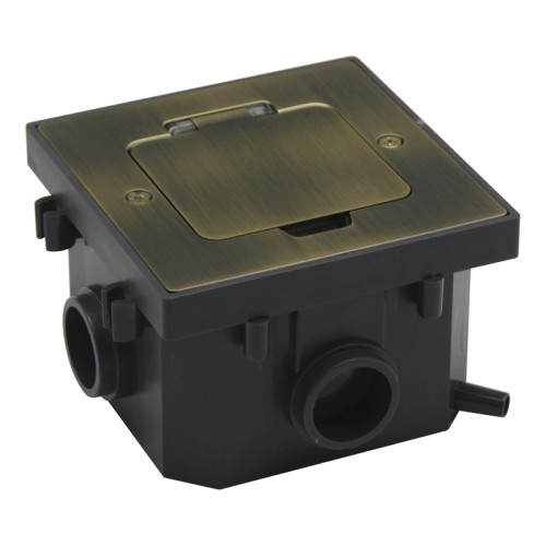 Donel Лючок 2 мод. (1 мод. 45х45 мм.), античная латунь, IP44, (с уст. набором)