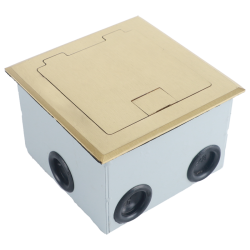 Donel Лючок в пол 3 мод. (1 мод. 45х45 мм. + 1 мод. 22.5х45 мм.), латунь, (с уст. набором)