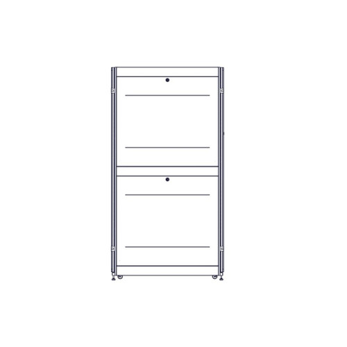 Шкаф Systeme Electric, серия Uniprom, 48U-800/1200, боковые панели 4шт, черный