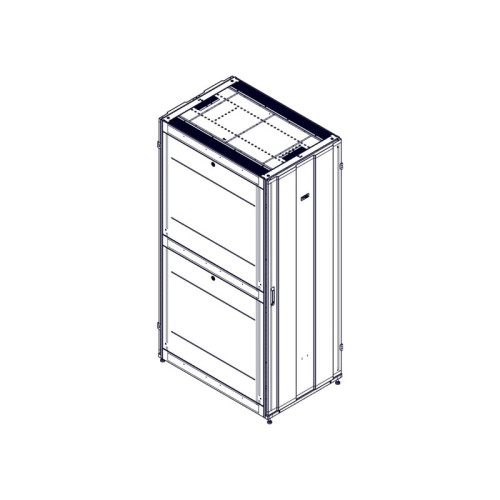 Шкаф Systeme Electric, серия Uniprom, 48U-800/1200, боковые панели 4шт, черный