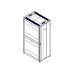 Шкаф Systeme Electric, серия Uniprom, 48U-800/1200, боковые панели 4шт, черный