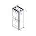 Шкаф Systeme Electric, серия Uniprom, 48U-750/1070, боковые панели 4шт, черный