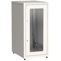 ITK LINEA E 24U 600х800мм стекл. пер. дв. задн. метал. сер.