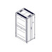 Шкаф Systeme Electric, серия Uniprom, 42U-800/1070, боковые панели 4шт, черный