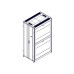 Systeme Electric mounting cabinet, Uniprom series, 42U-750/1200, 4pcs side panels, black