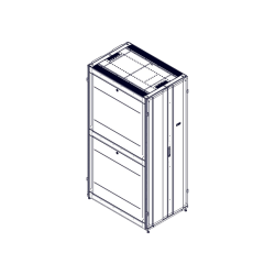Шкаф Systeme Electric, серия Uniprom, 48U-800/1200, боковые панели 4шт, черный