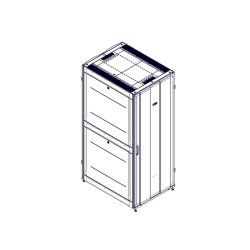 Шкаф Systeme Electric, серия Uniprom, 42U-800/1070, боковые панели 4шт, черный