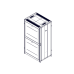Шкаф Systeme Electric, серия Uniprom, 42U-800/1070, боковые панели 4шт, черный