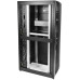 Шкаф серверный ЦМО (ШТК-СП-42.8.12-44АА-9005) напольный 42U 800x1200мм пер.дв.перфор. задн.дв.перфор. 2 бок.пан. направл.под винты 1350кг черный 890мм 173кг 180град. 1950мм IP20 сталь