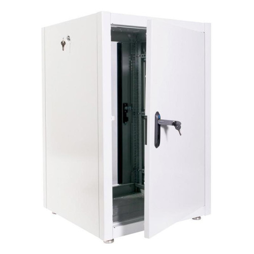 Шкаф коммутационный ЦМО (ШТК-Э-18.6.6-13АА) напольный 18U 598x600мм пер.дв.стекл металл 2 бок.пан. 540кг серый 515мм 43кг 180град. 920мм IP20