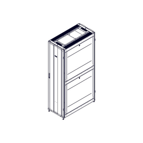 Шкаф Systeme Electric, серия Uniprom, 48U-600/1200, боковые панели 4шт, черный