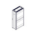 Шкаф Systeme Electric, серия Uniprom, 48U-600/1200, боковые панели 4шт, черный