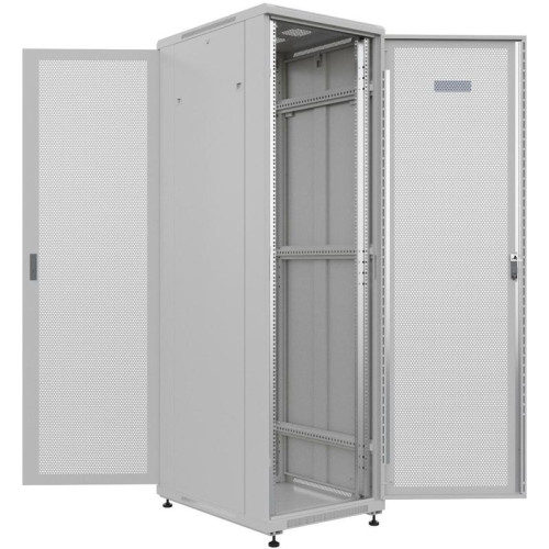 Шкаф серверный NTSS Премиум (NTSS-R42U6080PD/PD) напольный 42U 600x800мм пер.дв.перфор. задн.дв.перфор. 900кг серый 710мм 63кг 1987мм IP20 сталь