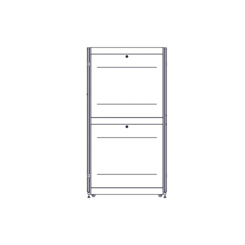 Шкаф Systeme Electric, серия Uniprom, 48U-600/1200, боковые панели 4шт, черный