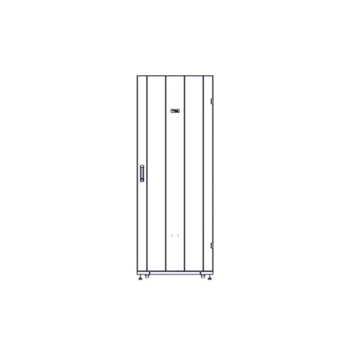Systeme Electric mounting cabinet, Uniprom series, 42U-750/1200, 4pcs side panels, black