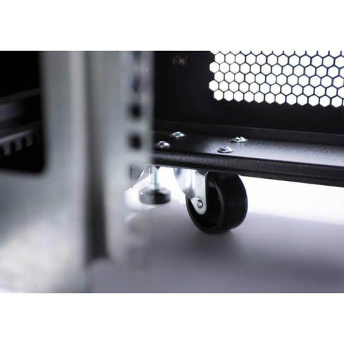 Шкаф серверный ЦМО (ШТК-СП-48.8.12-48АА-9005) напольный 48U 800x1130мм пер.дв.перфор. задн.дв.перфор.2-хст. 2 бок.пан. направл.под закл.гайки 1350кг черный 890мм 170кг 180град. 2215мм