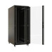 Шкаф коммутационный Hyperline (TTBR-4288-AS-RAL9004) напольный 42U 800x800мм пер.дв.стекл задн.дв.спл.стал.лист 2 бок.пан. 1000кг черный 710мм 2055мм IP20 сталь