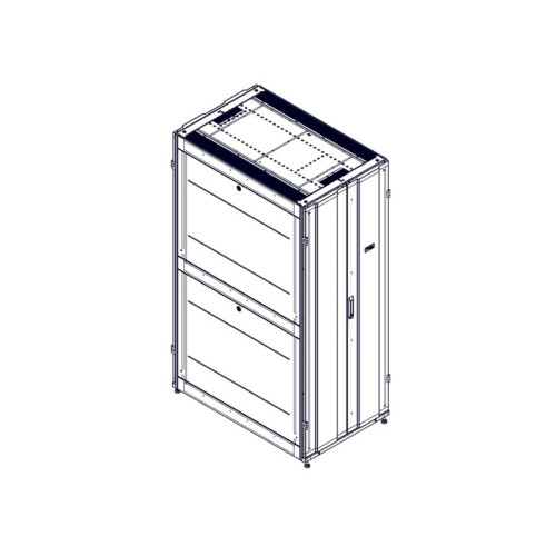 Systeme Electric mounting cabinet, Uniprom series, 42U-750/1200, 4pcs side panels, black
