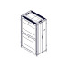 Systeme Electric mounting cabinet, Uniprom series, 42U-750/1200, 4pcs side panels, black