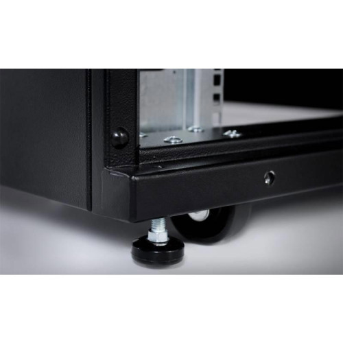 Шкаф серверный ЦМО (ШТК-СП-42.8.10-48АА-9005) напольный 42U 800x930мм пер.дв.перфор. задн.дв.перфор.2-хст. 2 бок.пан. 1350кг черный 690мм 180град. 1950мм